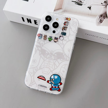 Marvel Avengers Cute TPU+PC Back Cover Case