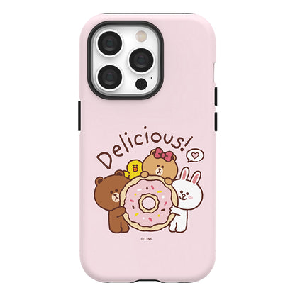 Line Friends Dessert Dual Layer TPU+PC Shockproof Guard Up Combo Case Cover