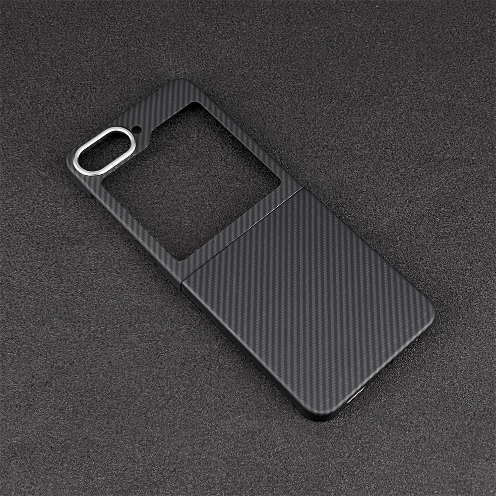 Oatsbasf Luxury Pure Carbon Fiber Case for Samsung Foldable Smartphones