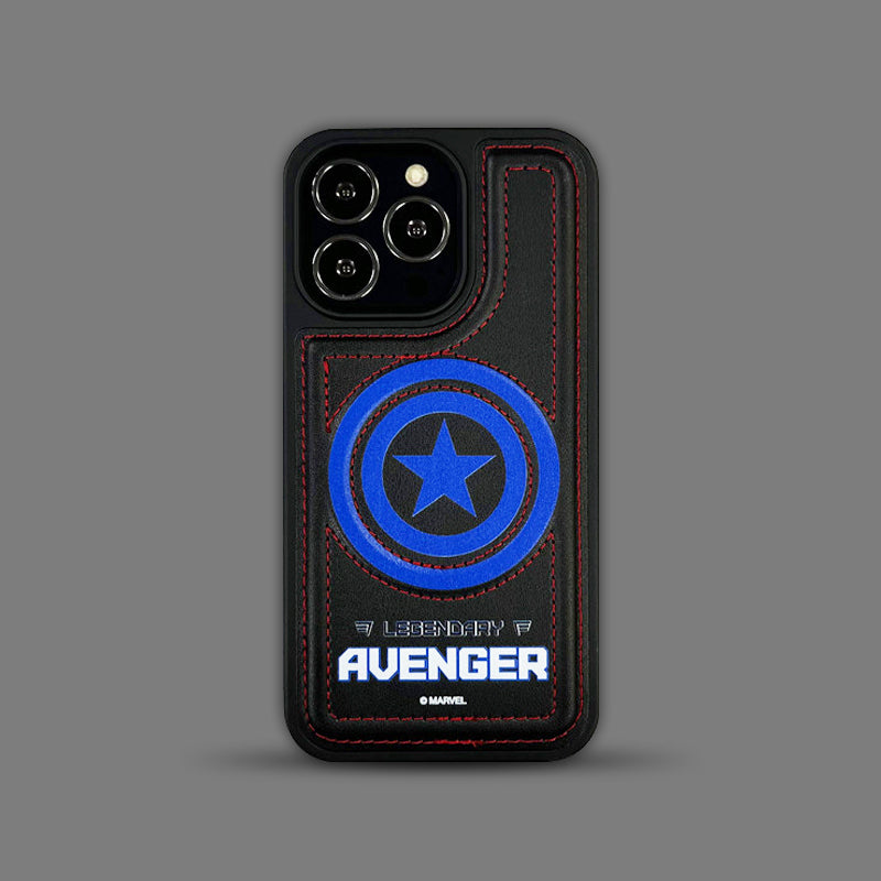 Marvel Avengers MagSafe Shockproof  Leather Case Back Cover