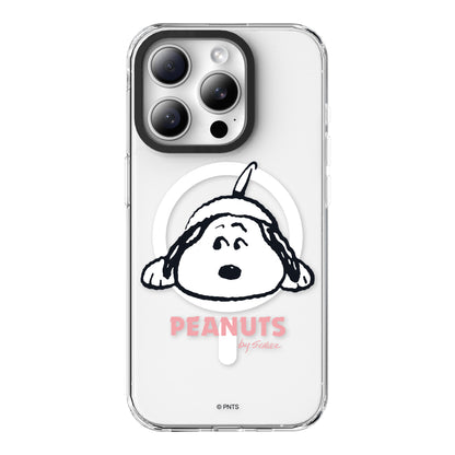 Peanuts Snoopy MagSafe Shockproof Transparent Case Cover