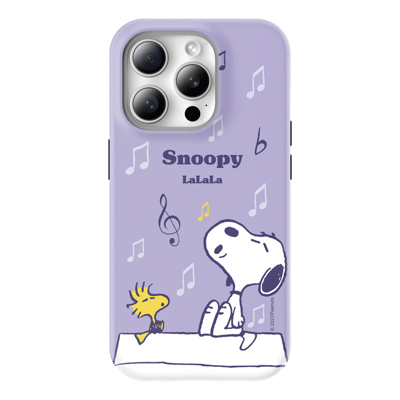 Snoopy Guard Up Shockproof TPU+PC Dual Layer Combo Case Cover