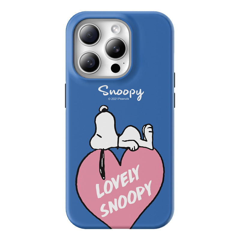 Snoopy Guard Up Shockproof TPU+PC Dual Layer Combo Case Cover