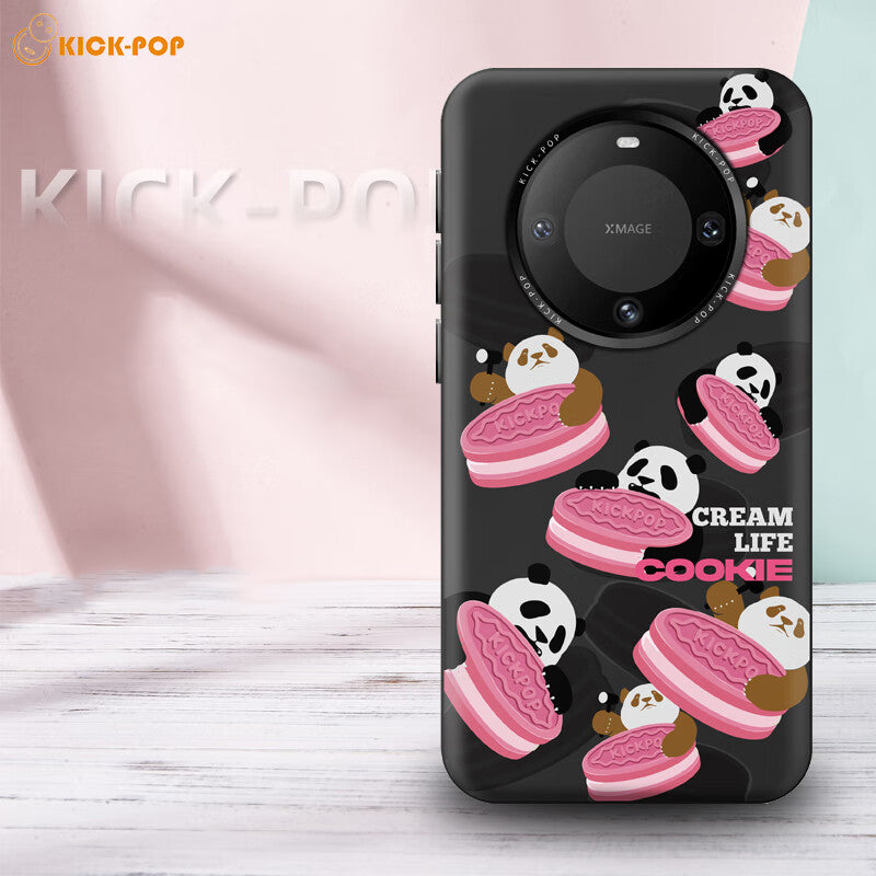 KICK-POP Cookie Panda MagSafe All-inclusive Shockproof IMD Protective Case Cover