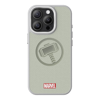 UKA Marvel Avengers TPU Frame Leatherette Fabric Imprint Case Cover