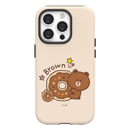 Line Friends Dessert Dual Layer TPU+PC Shockproof Guard Up Combo Case Cover