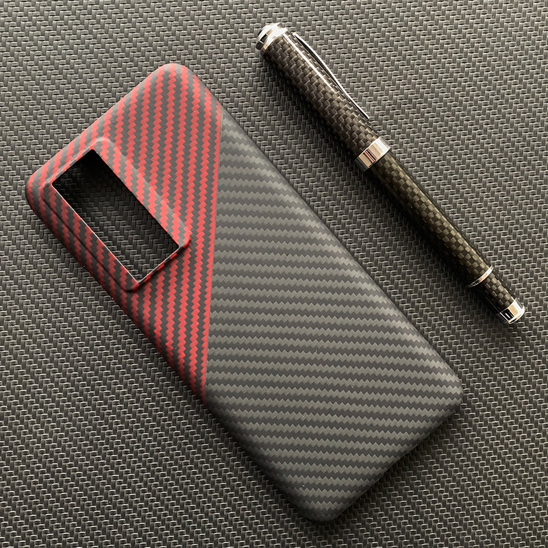 Oatsbasf Luxury Pure Carbon Fiber Case for POCO Smartphones