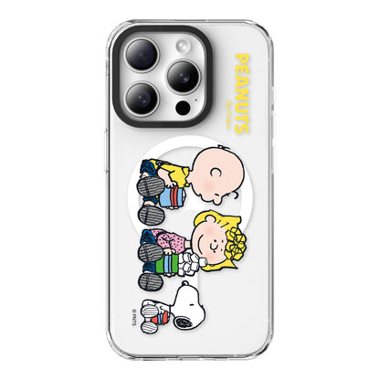 Peanuts Snoopy MagSafe Shockproof Transparent Case Cover