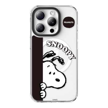 Peanuts Snoopy MagSafe Shockproof Transparent Case Cover