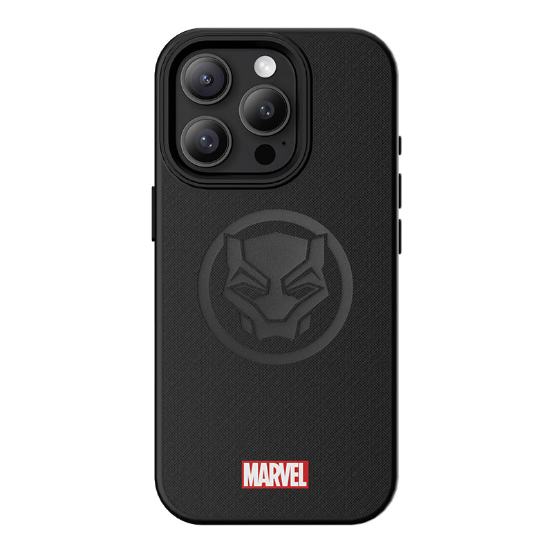 UKA Marvel Avengers TPU Frame Leatherette Fabric Imprint Case Cover