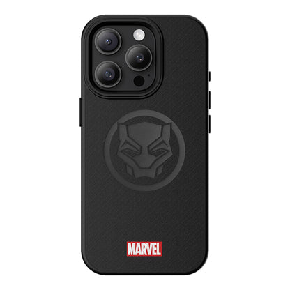 UKA Marvel Avengers TPU Frame Leatherette Fabric Imprint Case Cover