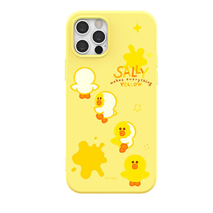 Line Friends Sally Makes Everything Yellow Liquid Silicone Soft Color Jelly Case Cover