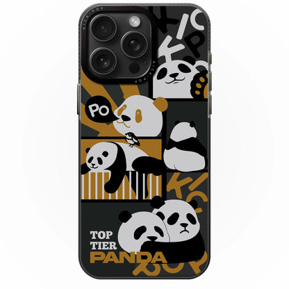 KICK-POP Top Tier Panda MagSafe All-inclusive Shockproof IMD Protective Case Cover