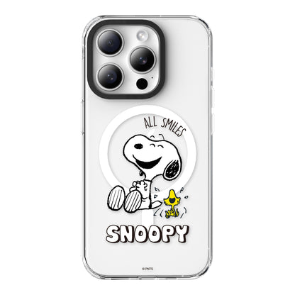 Peanuts Snoopy MagSafe Shockproof Transparent Case Cover