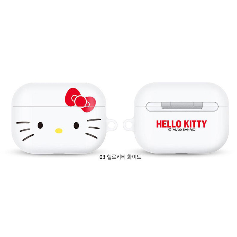 Sanrio Characters Big Face Hard Apple AirPods Charging Case Cover