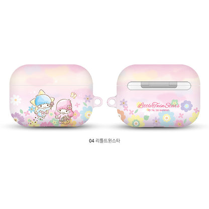 Sanrio Characters Flower Hard Apple AirPods Charging Case Cover