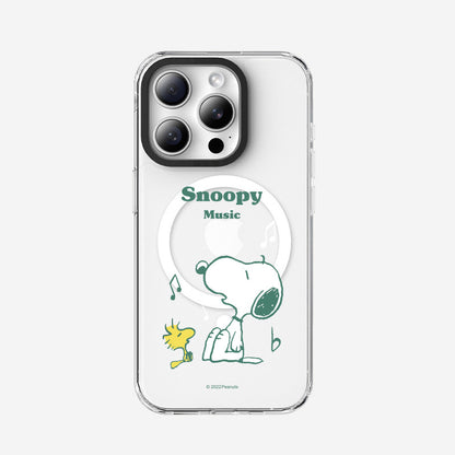 Peanuts Snoopy MagSafe Shockproof Clear Case Cover