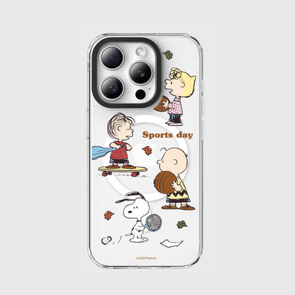 Peanuts Snoopy MagSafe Shockproof Clear Case Cover