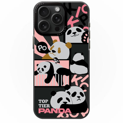 KICK-POP Top Tier Panda MagSafe All-inclusive Shockproof IMD Protective Case Cover