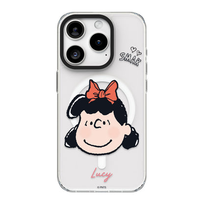 Peanuts Snoopy MagSafe Shockproof Transparent Case Cover