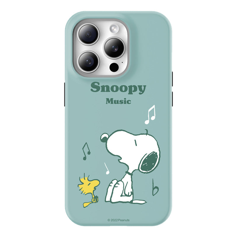 Snoopy Guard Up Shockproof TPU+PC Dual Layer Combo Case Cover