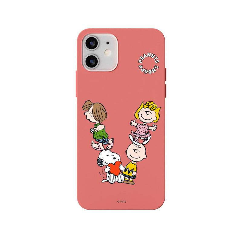 Peanuts Snoopy Liquid Silicone Soft Color Jelly Case Cover