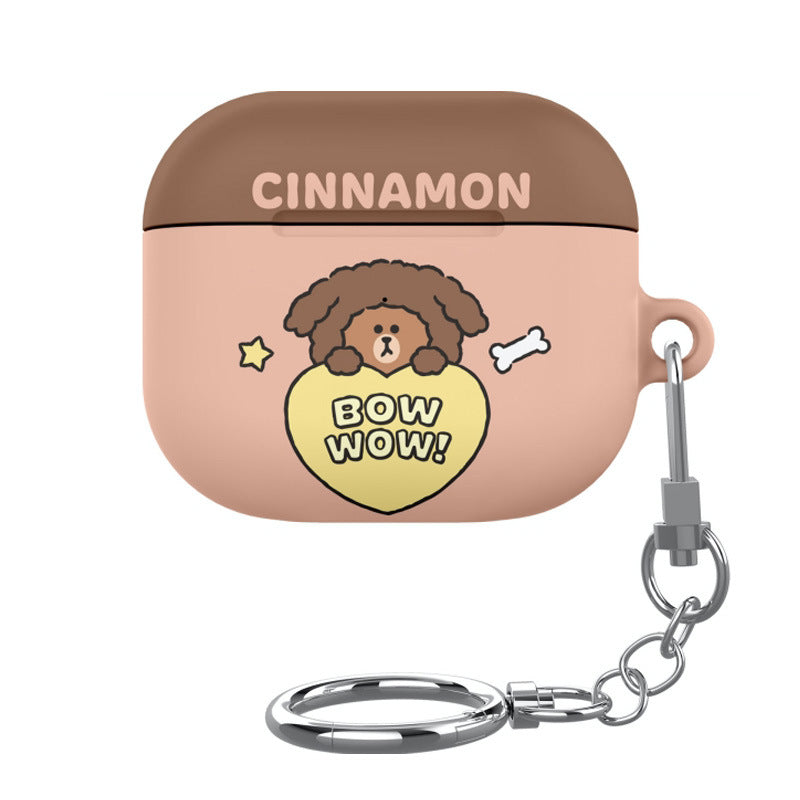 Line Friends Puppy Brown Apple AirPods Charging Case Cover