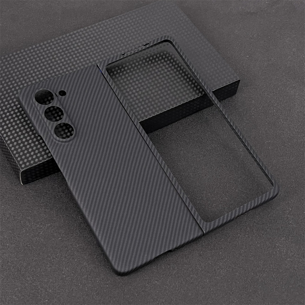 Oatsbasf Luxury Pure Carbon Fiber Case for Samsung Foldable Smartphones