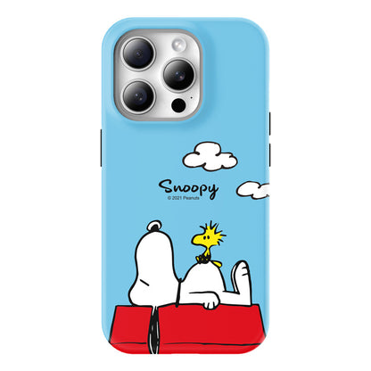 Snoopy Guard Up Shockproof TPU+PC Dual Layer Combo Case Cover