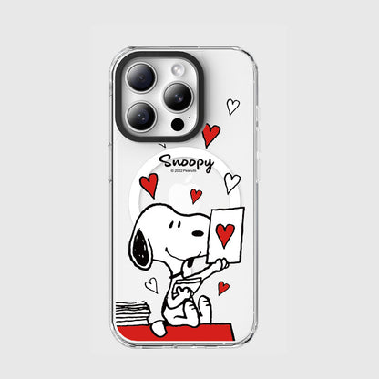 Peanuts Snoopy MagSafe Shockproof Clear Case Cover