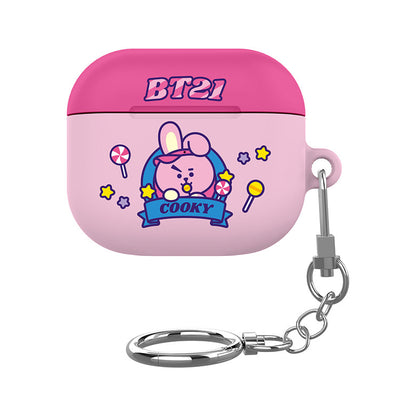 BT21 Pink Candy Shop Apple AirPods Charging Case Cover