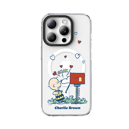 Peanuts Snoopy MagSafe Shockproof Clear Case Cover