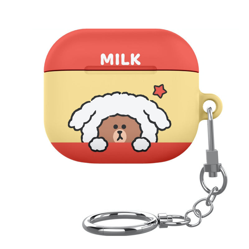 Line Friends Puppy Brown Apple AirPods Charging Case Cover