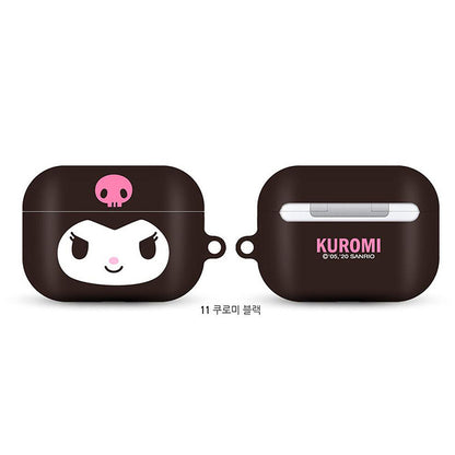 Sanrio Characters Big Face Hard Apple AirPods Charging Case Cover