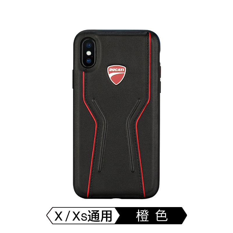 Ducati Superbike D6 Genuine Leather Hard Back Cover Case