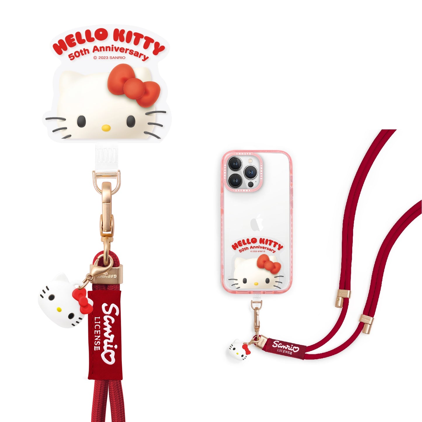 GARMMA Sanrio Doll Charm Phone Buckle Strap Adjustable Lanyard