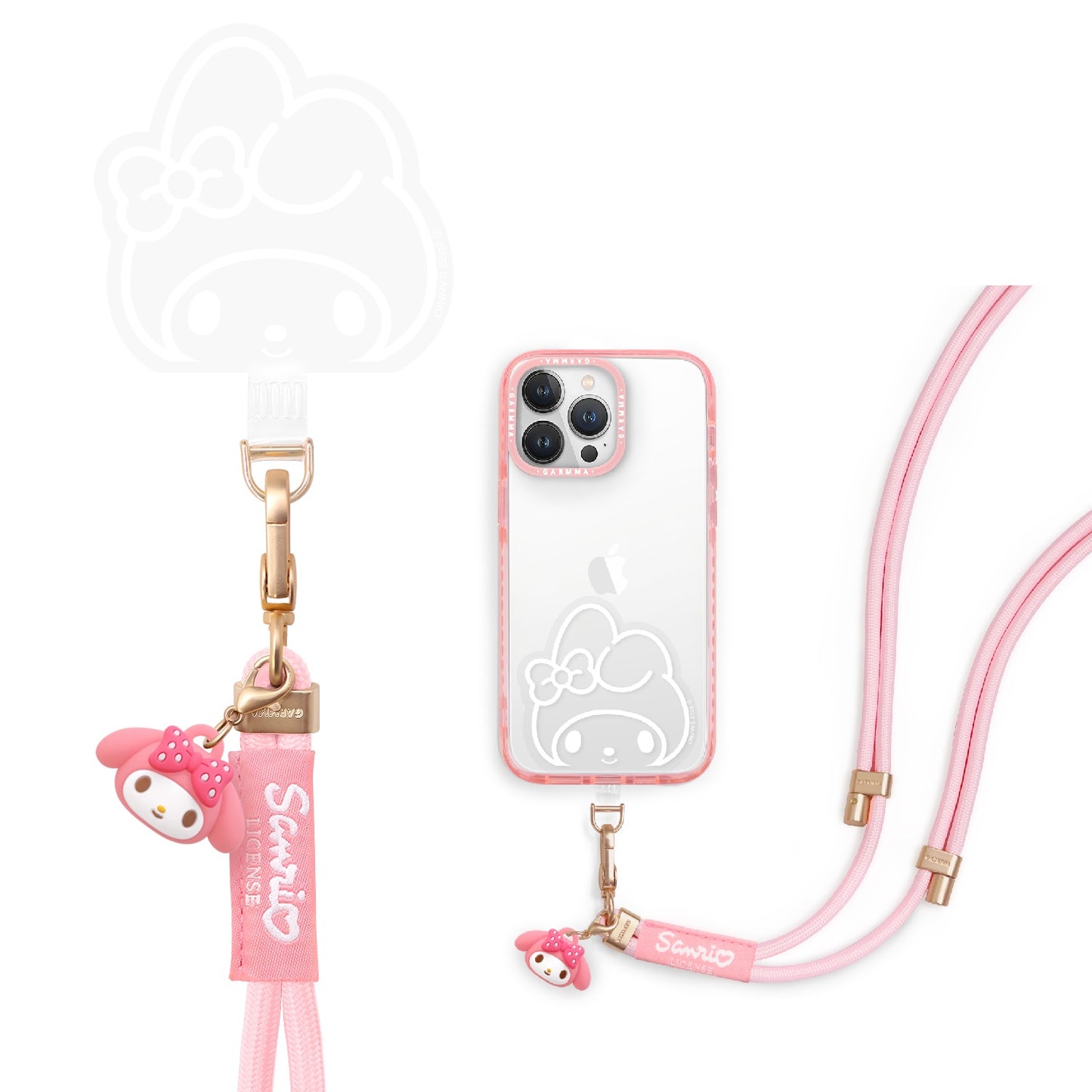 GARMMA Sanrio Doll Charm Phone Buckle Strap Adjustable Lanyard