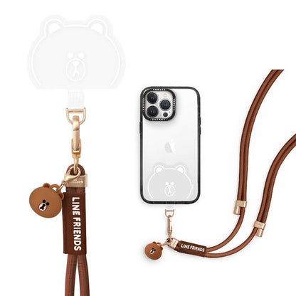 GARMMA Line Friends Doll Charm Phone Buckle Strap Adjustable Lanyard