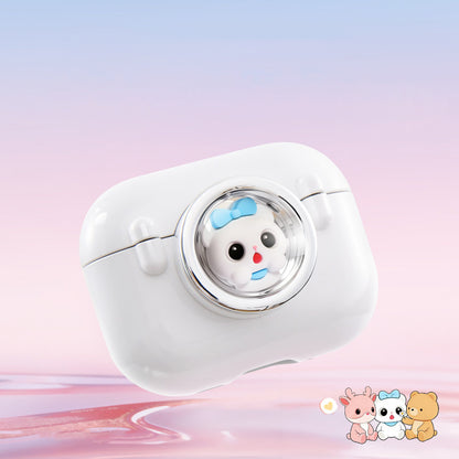Oatsbasf Space Capsule Cute Pet Magnetic Apple AirPods Pro 3 Charging Case Cover
