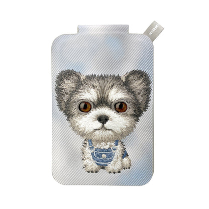 Nimmy Big Eyes Cute Pets 3D Embroidery Magnetic Card Holder Stand