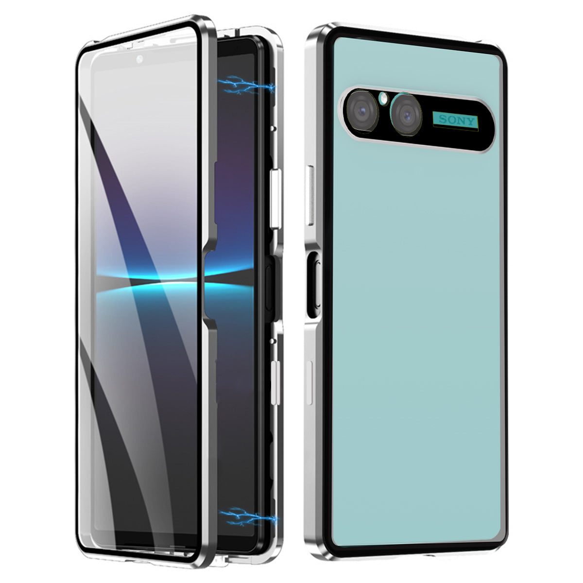 Armor King Magic Cube Anti-Spy Privacy / HD Clear Tempered Glass + Metal + PC Magnetic Case Cover