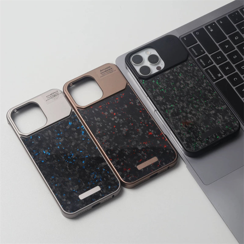 Armor King MagSafe Aluminum+Forged Carbon Fiber Heat Dissipation Aromatherapy Protective Cover Case