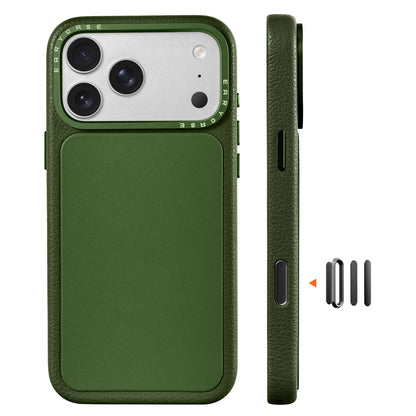 Oatsbasf Origin MagSafe Genuine Leather Capacitive Camera Button Case Cover