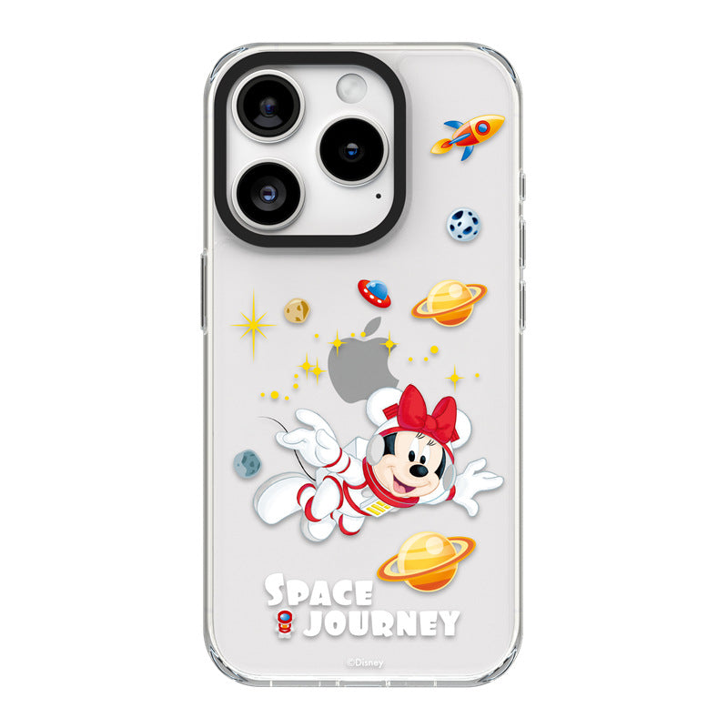 Disney Mickey and Friends Space Journey MagSafe Shockproof Transparent Case Cover