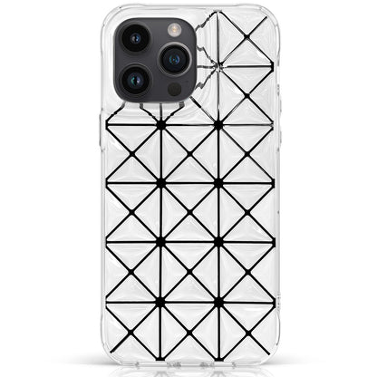 KINGXBAR Lattice 3D Shockproof Back Cover Case