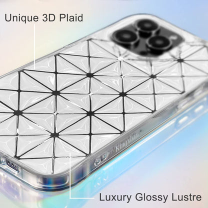 KINGXBAR Lattice 3D Shockproof Back Cover Case