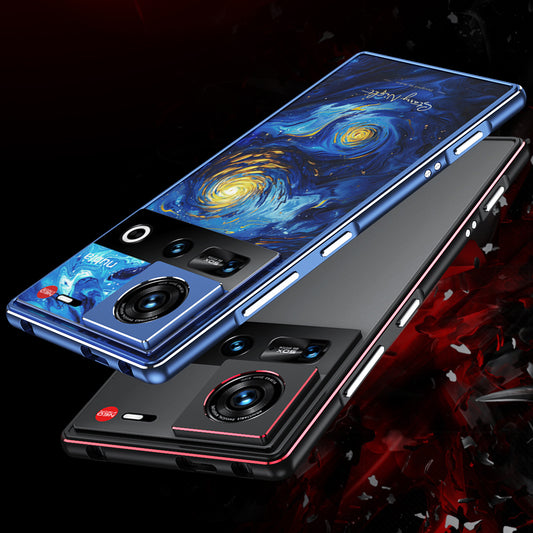 iy Aurora Sword Lens Protector Bicolor Aluminum Bumper Case for ZTE nubia Z70 Ultra / nubia Z60 Ultra