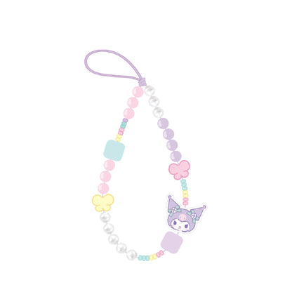 Sanrio Characters Flower Town Wristlet Beads Phone Strap Hanging Chain Lanyard