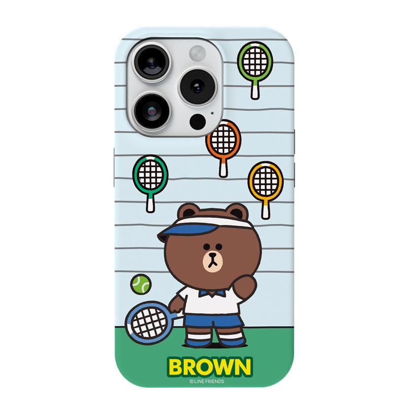 Line Friends Tennis Dual Layer TPU+PC Shockproof Guard Up Combo Case Cover