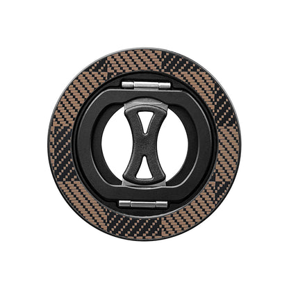 Armor King MagSafe Aramid Fiber + Aluminum Grip Stand Ring Holder